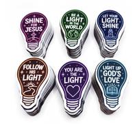 Eaasty 60 Pcs Back to School Magnetic Bookmarks Bulk Jesus Bulb Magnet Book Page Marks Clips for Students Teachers First Day of School Classroom Rewards Office Supplies Home Reading Favor