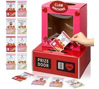 Eaasty Claw Machine Valentine Boxes for Kids DIY Valentines Day Mailbox Kits with 32 Vending Machine Valentine Cards for School Classroom Boys Girls Gifts Exchange & Greeting Craft Party Favor