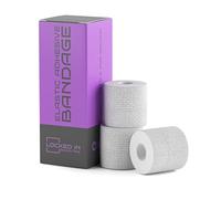 EAB Tape 5cm x 4.5m - Self Adhesive Bandage Tape for Injury Recovery, Compression & Ankle Support - Elastic, Sweat-Resistant, Breathable - for Joints, Wrists, Knees & More (White, 3 Rolls)