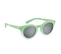 ÉABA, Sunglasses for Children 2-4 Years, 100% UV Protection - CAT 3, Side Protection, Optimal Comfort, 360° Adjustable Temples, Adaptable to Eyesight, Retro Happy Collection, Rainbow Green