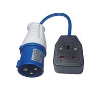 EABCON CARAVAN GENERATOR HOOK UP SOCKET 13AMP TO 16 AMP (16 AMP TO UK 13 AMP)