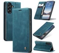 Eabhulie Case for Samsung Galaxy A37 Case, Retro PU Leather Wallet Case Card Slots Flip Stand Case Cover Blue