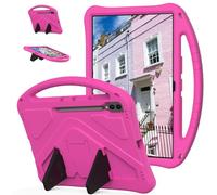 EabHulie Case for Samsung Galaxy Tab S10 Ultra 14.6" 2024 X920, Kids Friendly Durable Lightweight Handle Stand Shockproof Protective Cover Hotpink