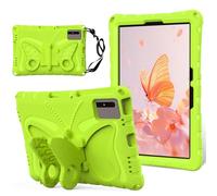 EabHulie Kid-Friendly Case for Samsung Galaxy Tab S11 11", Lightweight EVA Shockproof Protective Cover with Butterfly Kickstand & Shoulder Strap Grass Green
