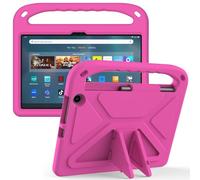 Eabhulie Tablet Case for Fire Max 11 Lightweight EVA Shockproof Handle Stand Cover, Kids Friendly Protective Case Hotpink