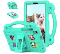EabHulie Tablet Case for Huawei MediaPad M3 Lite 8 8.0" Kids Cartoon Lightweight Handle Stand Shockproof Protective Cover Green