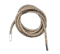 EABKLPQRS Cord Replacement Drawstrings, Rhinestone Replacement Drawstring Cord 120cm 6mm Multicolor(Gold)