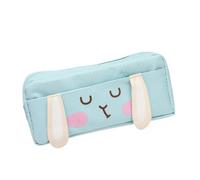 EABKLPQRS Pencil Case Capacity Pen Bag, Bunny Double Layer Pencil Case Multicolor Size A(Lake)