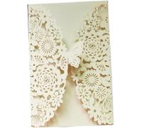 EABKLPQRS wedding invitations personalised, Wedding Invitations 10pcs Multicolor Glitter Butterfly 17.7x11.7cm Envelopes For Events(Beige,Only Cover)