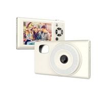 Eacam 1080P Digital Camera, 48MP 2.8 Inch Screen,16X Zoom With LED Fill Light for Kids, Teens, Students, Friends, Comes With Various Filter Effects, 4 Games, Download MP3 Music for (White)