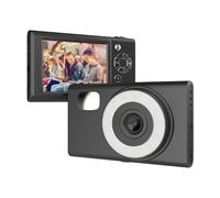 Eacam 1080P Digital Camera, 48MP 2.8 Inch Screen,16X Zoom With LED Fill Light for Kids, Teens, Students, Friends, Comes With Various Filter Effects, 4 Games, Download MP3 Music for (Black)