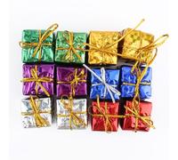 Eacam 12Pcs Multi Color Christmas Box Party Ornaments Xmas Tree Hanging Decor with Small Lifelike Foam Boxes for Christmas Tree Decorations
