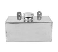 Eacam 2L Windscreen Washer Bottle, Polished Aluminum Intercooler Spray Tank for Car Parts, Large Capacity, TIG Welding, Direct Replacement for, 10mm Hole with Rubber Grommet,