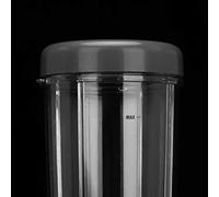 Eacam 2PCS 18OZ, 24OZ, 32OZ Transparent Cups Smoothies Blender Cups with Seal Lid Kit for Nutri 900W Replacement Part, PC Material ABS Safe, Large Capacity Easy Dishwasher (Big Cup 32Oz)