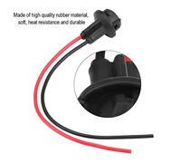 Eacam 2pcs T10 W5W 168 194 Car Plug in Light Socket Extension Holder, Soft Rubber Pre-Wired Socket for Extra Lights, Compatible with Various Vehicles, 100%