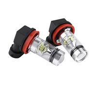 Eacam 2x H8, H9, H11 100W LED Headlight Bulbs Kit, Super White 360 Degree Car Driving Fog Light for Daytime Driving with, Power Saving and