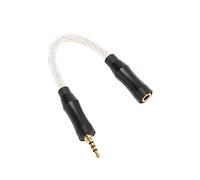Eacam 3.5mm Female to 2.5mm Male Cable Premium Performance Adapter for Headphone Use Gold Plated 5.5in (Silver)
