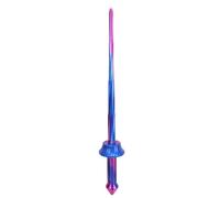 Eacam 3D Print Spiral Retractable Sword Telescopic Collapsible Sword Folding Gravity Portable Stress Relief Toy Hand Assembled Plastic 72cm with Extend and Retract for Swin (Gradient Color)