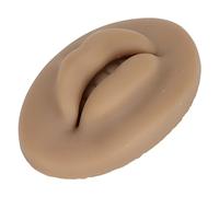 Eacam 3D Silicone Lips Practice Lips Practice Soft Flexible Lip Training Touch Feeling Real Skin Human Skin with Tooth Shape for Microblading Training (Brown)