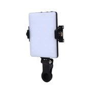 Eacam 42 Cool&Warm and 24 RGB LED Video Lights with Front and Back Clamp for Smartphones Tablets Laptops, Portable Selfie Light Offering 10 Brightness Levels, RGB Design