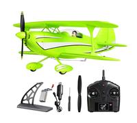 Eacam 4CH RC EPP Foam Fixed Wing Plane Glider with 1504 Brushless Motor, 6 Axis Gyro Remote Control Aircraft Model 2 Flight Modes Dual Battery Version for Beginners and Advanced