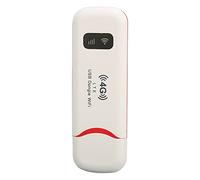 Eacam 4G USB Portable WiFi, Portable WiFi Support 10 Users High Speed Stable Signal WPA WPA2 Encryption White WiFi Router for Home, Travelling, Office with Asia, Southeast Asia,