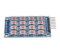 Eacam 4x4 Array 16 Buttons Keyboard Switch Module, Compact and, Suitable for Single Chip Development Projects with Microcontroller
