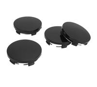 Eacam 60mm Car Wheel Center Hub Cap with ABS Material, Multi Layer Gloss Spray, Firm Attachment, Protect Inner Wheel, for Vehicle, Suitable for Tyres (Black)
