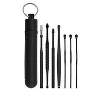 Eacam 7pcs Stainless Steel Ear Pick Ear Cleaning Kit, 360°Cleaning Canal, Massage Your Canal, Relieve Itching During, Keep Your Clean and H
