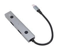 Eacam AI Voice Hub AI Voice Adapter Control Hub USB C to USB 2.0 Adapter with Real Time to Text Multilingual Translation 3 Ports for Laptops Desktops Tablets