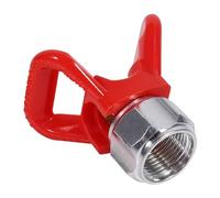Eacam Airless Sprayer Nozzle Guard, Metal Plastic Replacement Universal Tool Red New Screw G7/8 * 14, 11.47mm Diameter