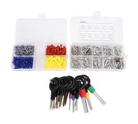 Eacam Automotive Wire Connectors Electrical Terminals Wire Connector Kit 710 Pins Tinned Copper Male Female Crimp Set with Storage Boxes for Car Motorcycle Truck Boat 12V Wiring