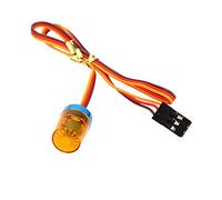 Eacam AX-510BL Car Light RC CH3 Controlled Light CH3 Receiver 3rd Channel Control LED Beacon Flashing Rotating Strobing Mode with Aluminum Alloy Base for RC Ca (yellow)
