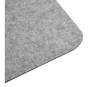 Eacam Dark Gray Polyester Office Desk Laptop Mat, 26.77 X 12.99inch Anti Static Mouse Pad for Computer PC with Dust-proof, Anti Scratch, and Heat Insulation, Easy to Fold for Storage (Light Gray)