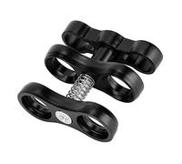 Eacam Diving Light Clamp, Aluminum Alloy 360° Rotation Ball Connector Mount for SJ CAM, Portable Lightweight Camera Clip for Underwater Photography