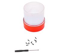 Eacam Emergency Strobe Lights for Vehicles, V16 Traffic LED Beacon with Magnetized Roof Mount, Portable Warning Light for Car Motorcycle, High Visibility IP67, with Magnetized Bo (Red White)