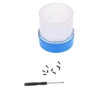 Eacam Emergency Strobe Lights for Vehicles, V16 Traffic LED Beacon with Magnetized Roof Mount, Portable Warning Light for Car Motorcycle, High Visibility IP67, with Magnetized Bo (Blue White)