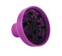 Eacam Hair Dryer Diffuser, Silicone Collapsible Travel Portable Folding Blow Dryer Attachment, Heat & Air Diffuser for Curly Hair, Minimize Frizz, Bright Color, Easy to Install, (Purple)