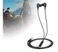 Eacam In-ear Wired Earphones with Universal 3.5mm Jack Comfortable Design for Laptops and Smartphones White 1 Pair (Black)