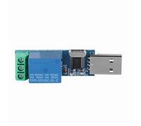 Eacam Intelligent USB Control, Relay Module With Microcontroller Chip, CH340 USB, Relay Status LED for DIY Projects, 5V, 10A/250VAC, 10A/30VDC, Overcurrent Protection, Freewheel