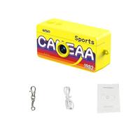 Eacam Keychain Digital Camera 1080P 12MP Video Photo Thumb Camera with 0.96 Inch LCD Screen and Type C Charging for Travel Photography Gifts (Yellow)