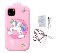 Eacam Kids Smart Phone with Games Camera MP3/MP4 Player 32GB Memory Educational Toys for Leisure Time (Pink)