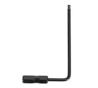 Eacam L Shape Guitar Truss Rod Wrench Metal Black Neck Tool Ball End Hex Key Extended Ergonomic Handle for Deep Set Truss Rod Cavities Acoustic Guitar Adjustment (4MM Wrench)