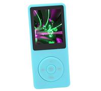 Eacam MP3 MP4 Player with Voice Recorder, 8GB Memory, Up to 30 Hours Playback, 64GB Expandable, Portable Music Player for Sports Travel, Classic Buttons, High Definition Screen, FM (Blue)