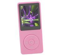 Eacam MP3 MP4 Player with Voice Recorder, 8GB Memory, Up to 30 Hours Playback, 64GB Expandable, Portable Music Player for Sports Travel, Classic Buttons, High Definition Screen, FM (Pink)