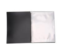 Eacam Music Score Holder Black Piano Sheet Folder Drum Holder 40 Sheets Capacity Expandable with Non Reflective Matte PP Cover for Students Band Performers Rehearsals