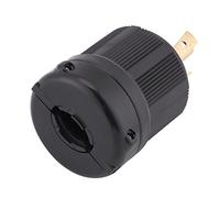 Eacam NEMA L6-30P, 30A Locking Plug Connector, and Impact Resistant Housing, 3 Wire Twist Lock Plug, Quick Installation, Long Serving Life, Great for Connecting to a Generator With