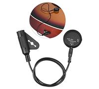 Eacam Piezo Pickup Contact Microphone Sound Hole Pickup Acoustic Guitar Mini Piezo Transducer Adjustable Volume Self Adhesive 6.35mm Output Plug Tail Nail Clamp for