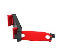 Eacam Portable Elastic Car Steering Wheel Phone Holder for Stable Viewing, Ideal for Watching Movies or Photos, Compact Size, Black and Red