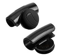 Eacam Power Handle Ball Wheel Booster, Universal Car Steering Wheel Knob Spinner, Lessen Turning Radius for Safe Driving, Bearing-Mounted Soft Steering (Black)